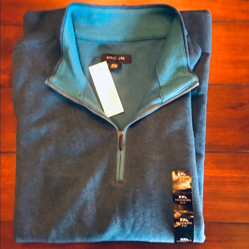 🔥 NWT Men’s Structure XXL 1/4 Zip Sweater